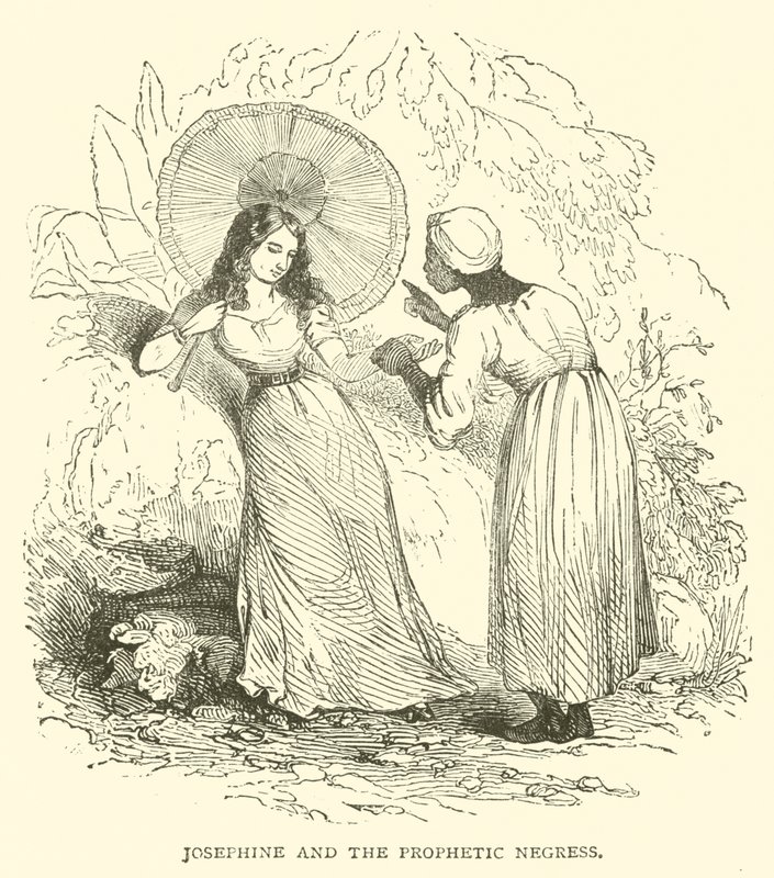 Josephine a prorocká černá žena (rytina) od French School