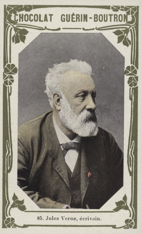 Jules Verne, ecrivain (barevné foto) od French School
