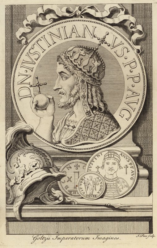 Justinián I. Veliký od French School