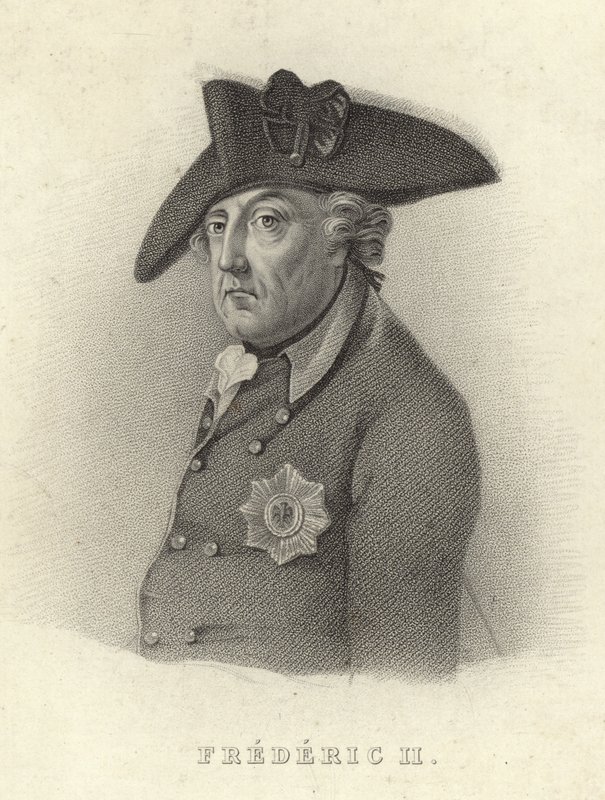 Pruský král Fridrich II od French School
