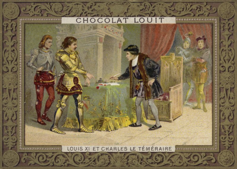Francouzský král Ludvík XI. a Karel Smělý, vévoda burgundský od French School
