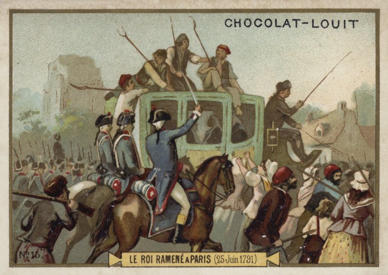 Král Ludvík XVI. je přivezen zpět do Paříže, Francouzská revoluce, 25. června 1791 od French School