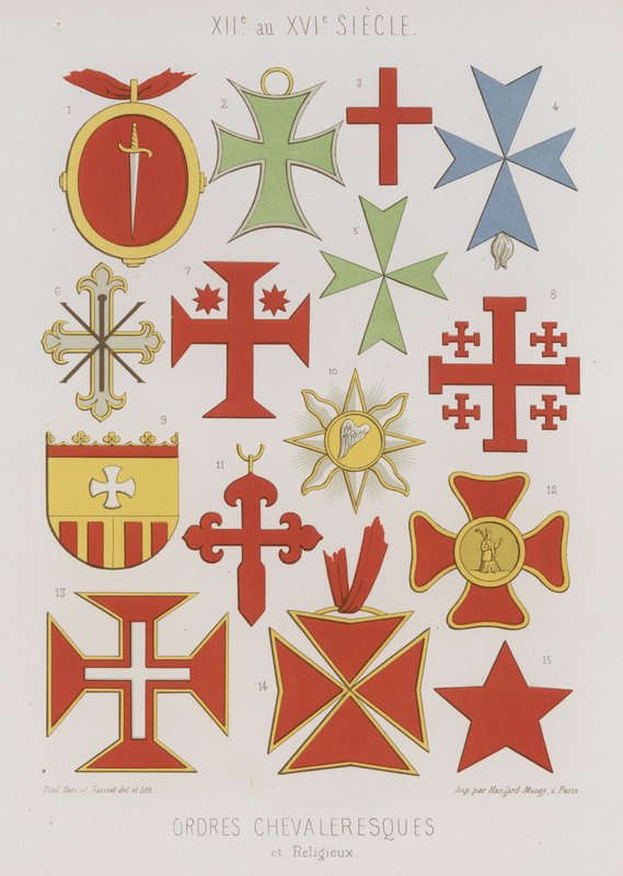Rytíři a náboženské řády od French School