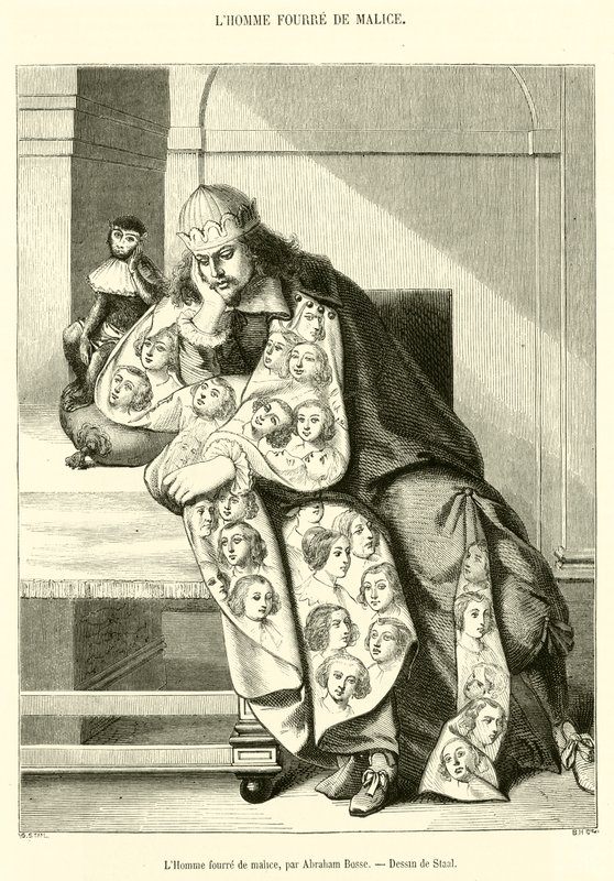 The Man is Mischievous (rytina) od French School