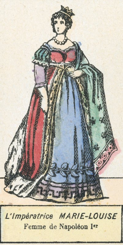 Císařovna Marie-Louise, manželka Napoleona I. (barevná rytina) od French School