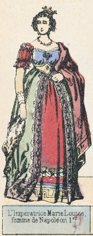Císařovna Marie Louise, manželka Napoleona 1. (barevná rytina) od French School