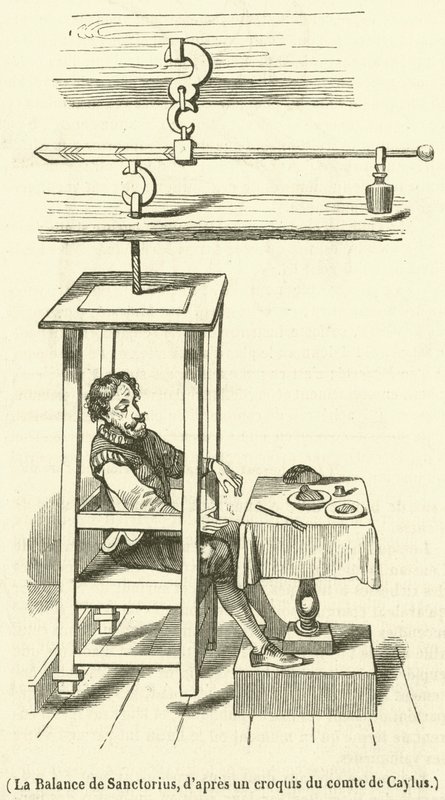 La Balance de Sanctorius (rytina) od French School