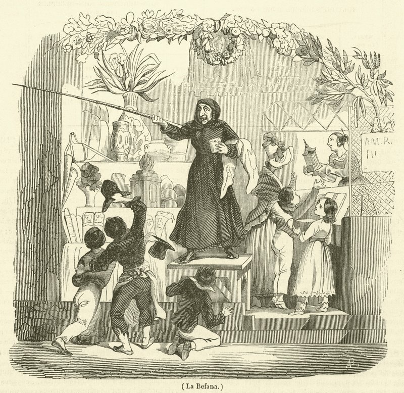 La Befana (rytina) od French School