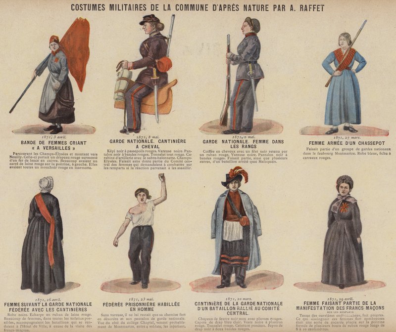 La Commune de Paris, Costumes Militaires De La Commune od A Raffeta od French School