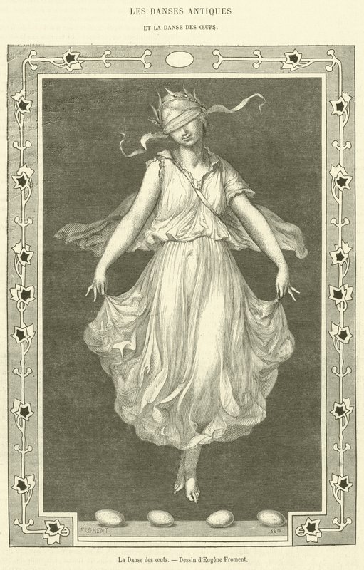 The Egg Dance (rytina) od French School
