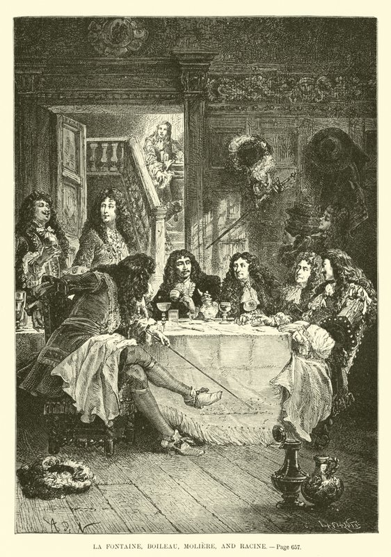 La Fontaine, Boileau, Moliere a Racine od French School