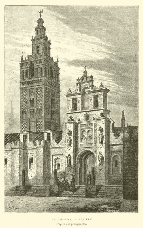 La Giralda, Sevilla (rytina) od French School