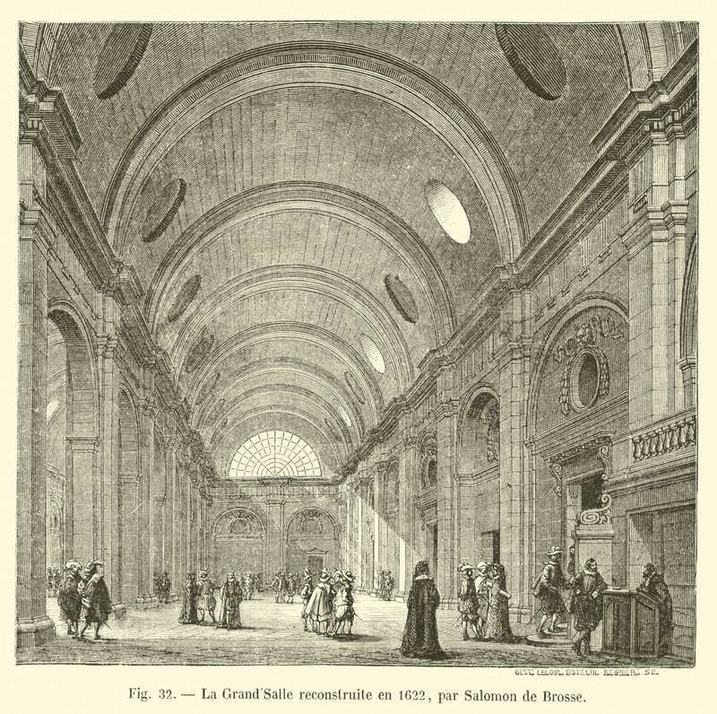 GrandSalle přestavěn v roce 1622, Salomon de Brosse od French School