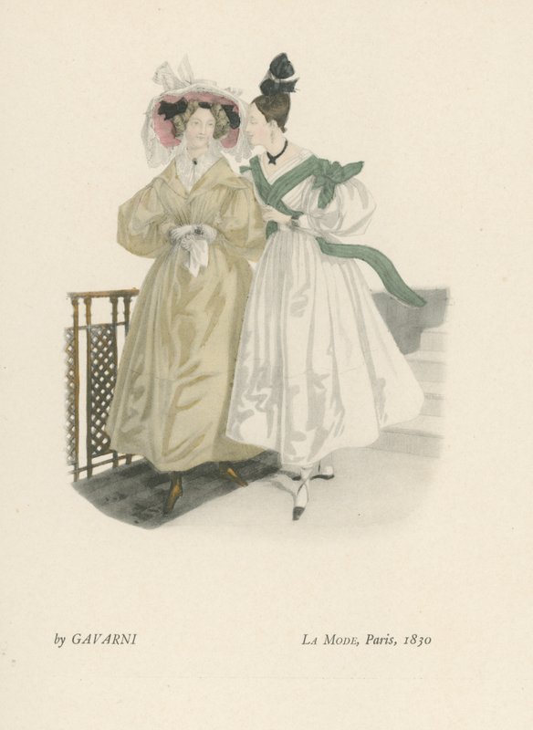 Móda, Paříž, duben 1830 od French School