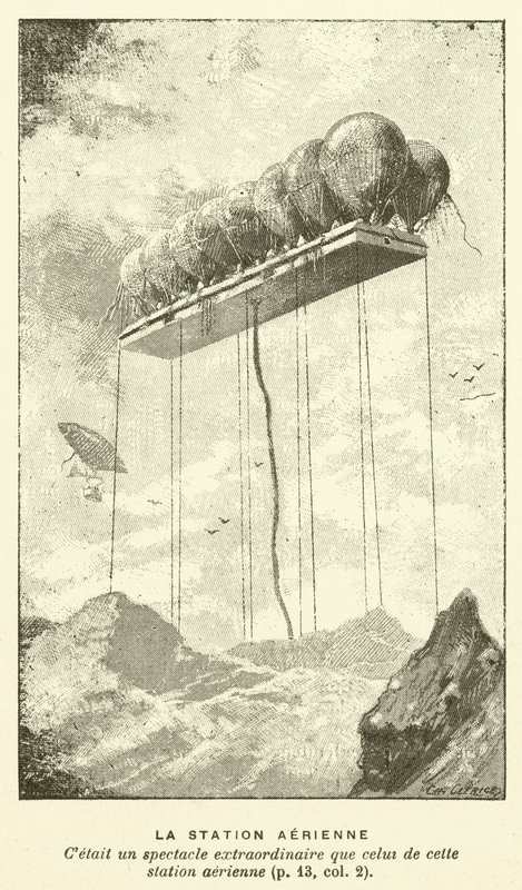 The Aerial Station (rytina) od French School