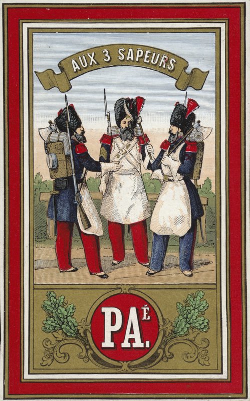 Štítek pro nit Three Sappers od French School