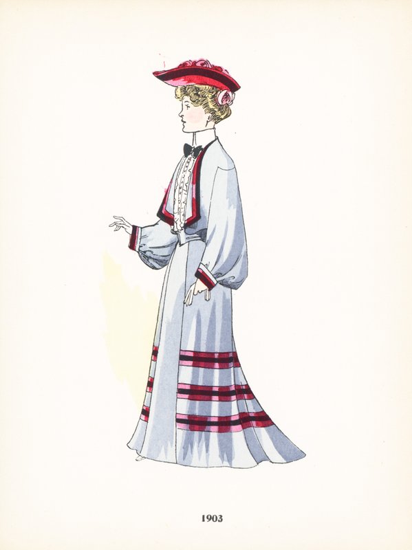 Dámská móda, 1903 od French School
