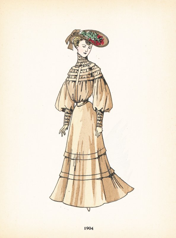 Dámská móda, 1904 od French School