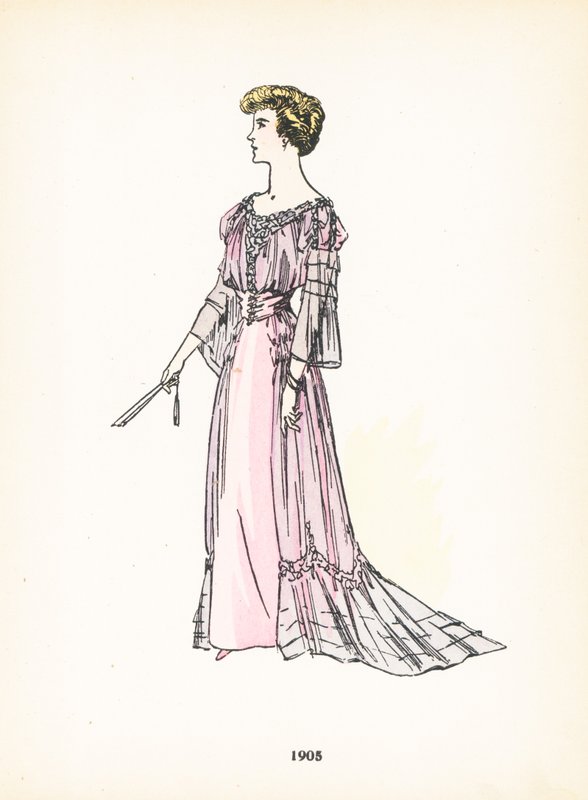 Dámská móda, 1905 od French School