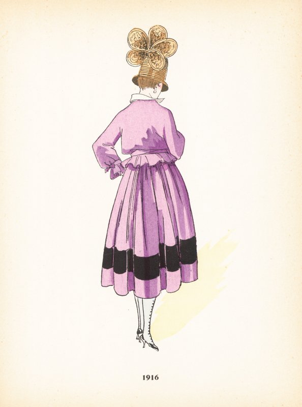 Dámská móda, 1916 od French School