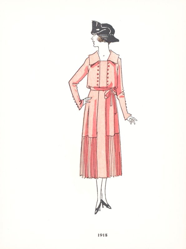 Dámská móda, 1918 od French School