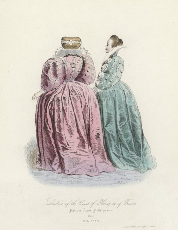 Dámy ze dvora francouzského Jindřicha III od French School