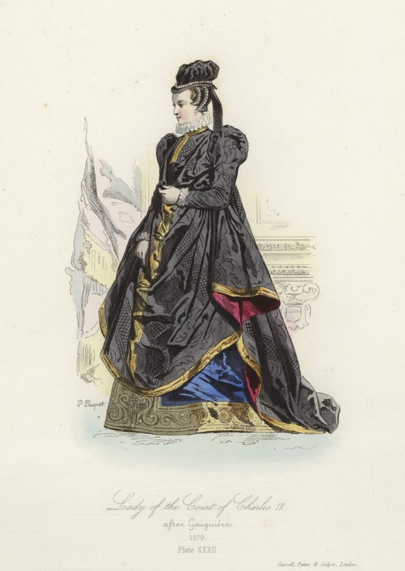 Paní dvora francouzského Karla IX od French School