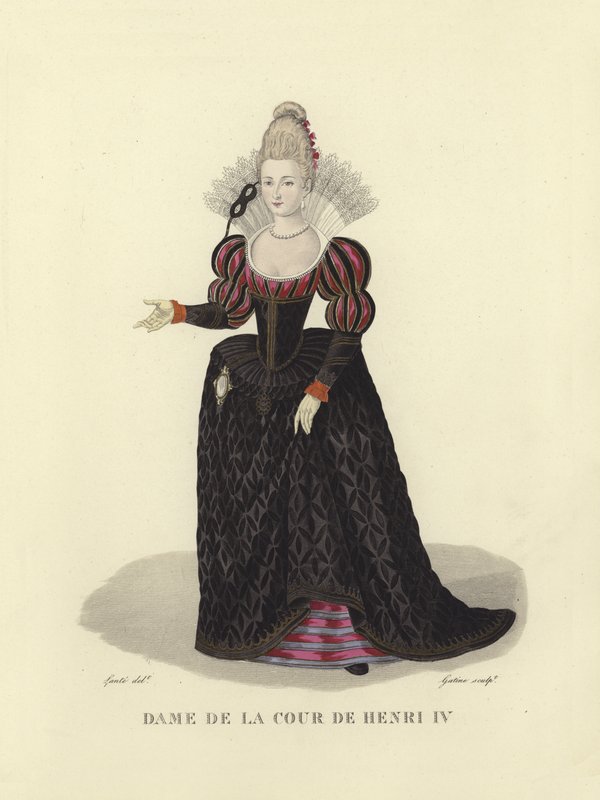 Paní dvora francouzského Jindřicha IV od French School