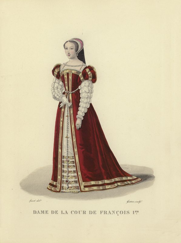 Paní dvora francouzského krále Františka I od French School