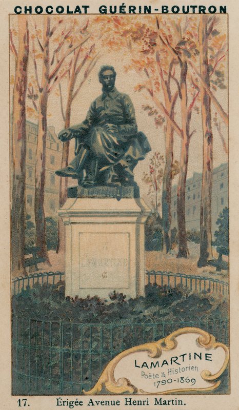 Lamartine, básník a historik, 1790-1869, Erigee Avenue Henri Martin od French School