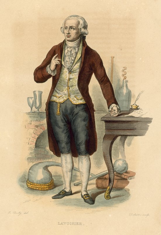 Lavoisier (barevná rytina) od French School