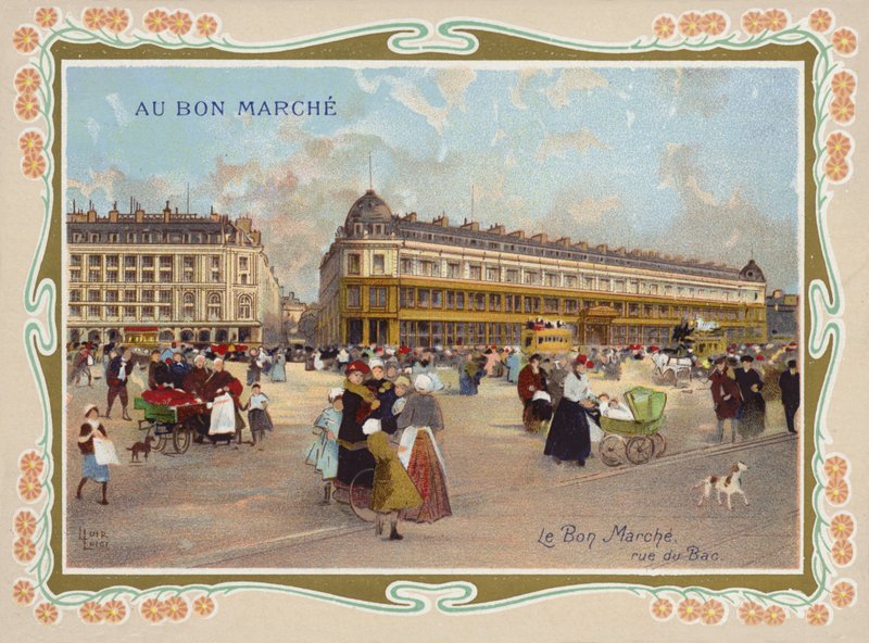 Le Bon Marche, rue du Bac, Paříž od French School