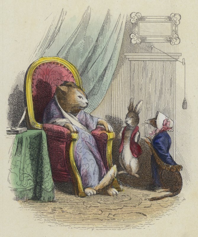 Le Chat La Belette Et Le Petit Lapin od French School