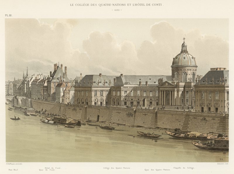 College des Quatre-Nations a Hôtel de Conti, 1689 od French School