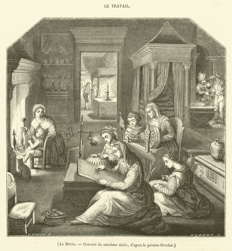 The Morning, Sixteenth Century Gravírování (rytina) od French School