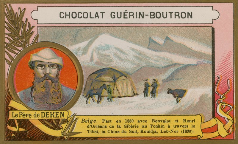 Le Pere Deken, belgický cestovatel 19. století od French School