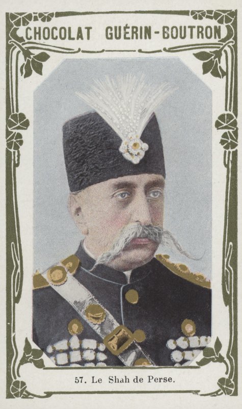 Le Shah de Perse (barevná fotografie) od French School
