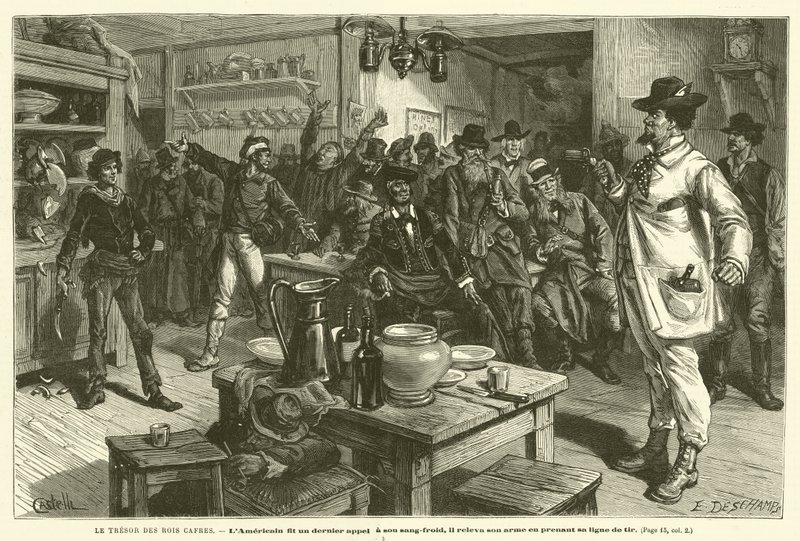 The Treasure Of The Kaffir Kings (rytina) od French School