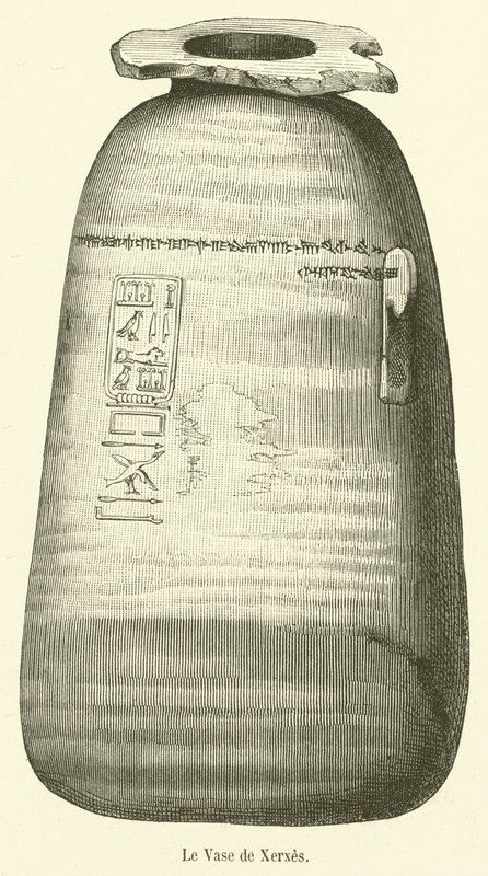 Le Vase de Xerxes (rytina) od French School