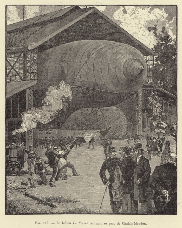 Balón La France se vrací do parku Chalais-Meudon (rytina) od French School