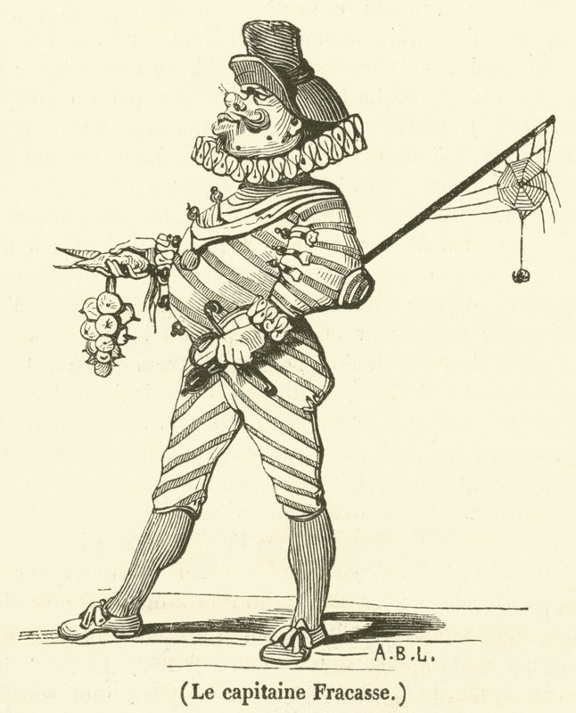 Captain Fracasse (rytina) od French School
