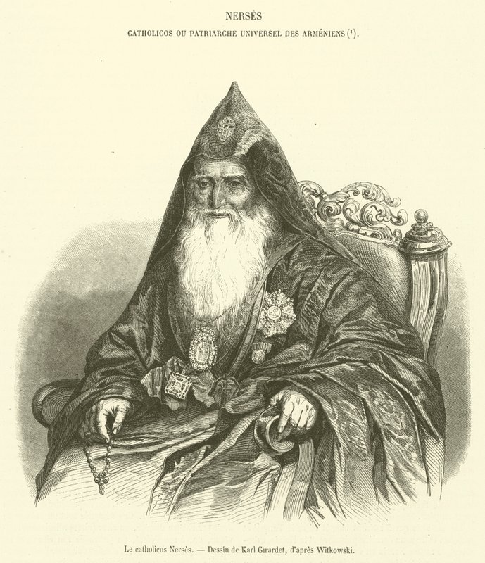 Le catholicos Nerses (rytina) od French School