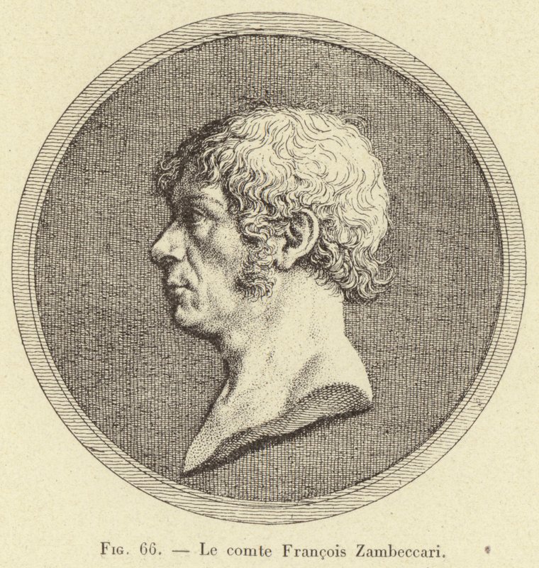 Hrabě Francois Zambeccari (rytina) od French School