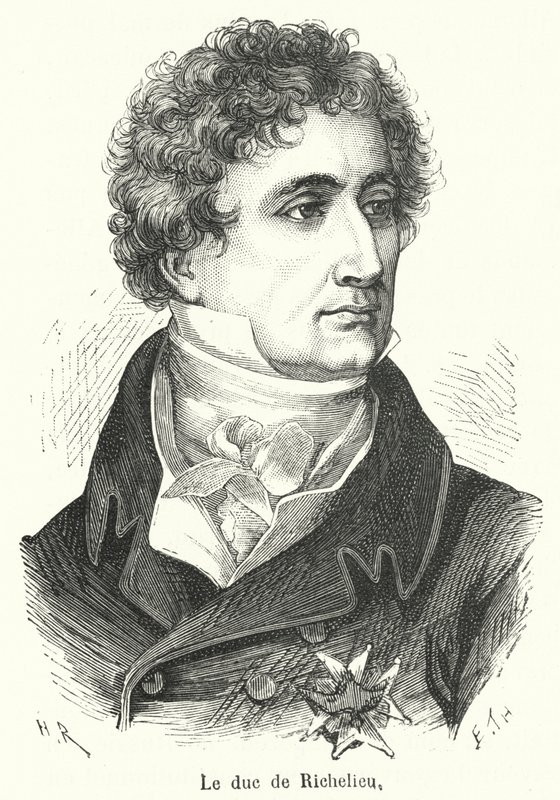 Vévoda z Richelieu (rytina) od French School