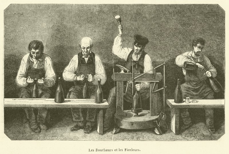 The Butchers and the Stringers (rytina) od French School