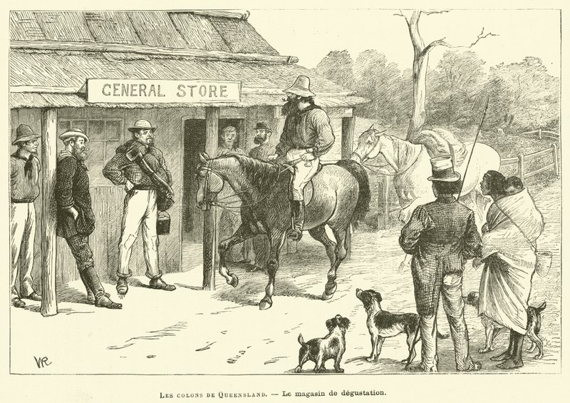 The Settlers Of Queensland (rytina) od French School