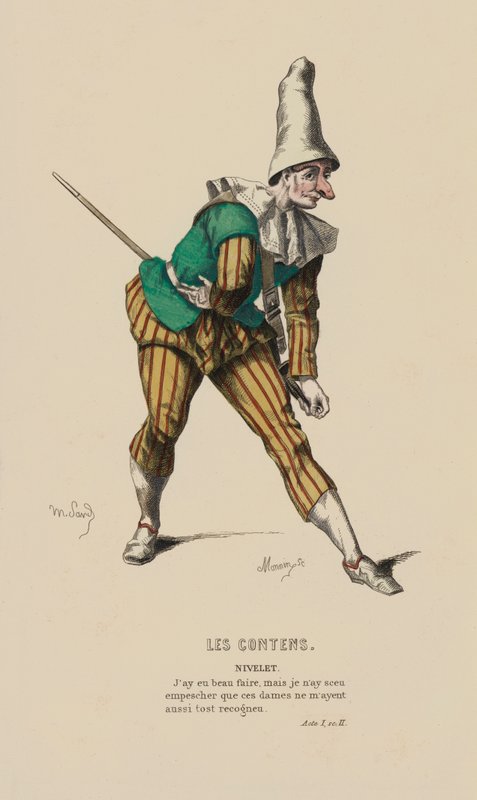 Les Contens, Nivelet (barevné rytí) od French School