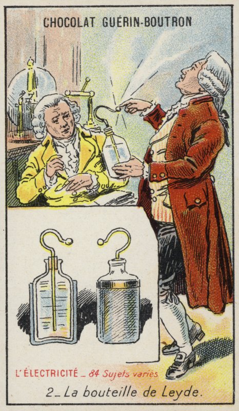 Leyden Jar (chromolitho) od French School