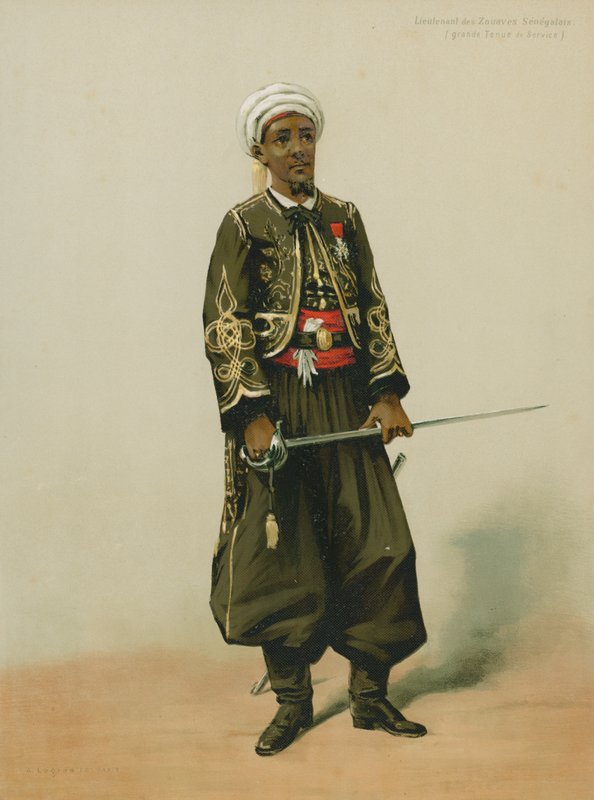 Poručík senegalských Zouaves, kompletní servisní šaty od French School