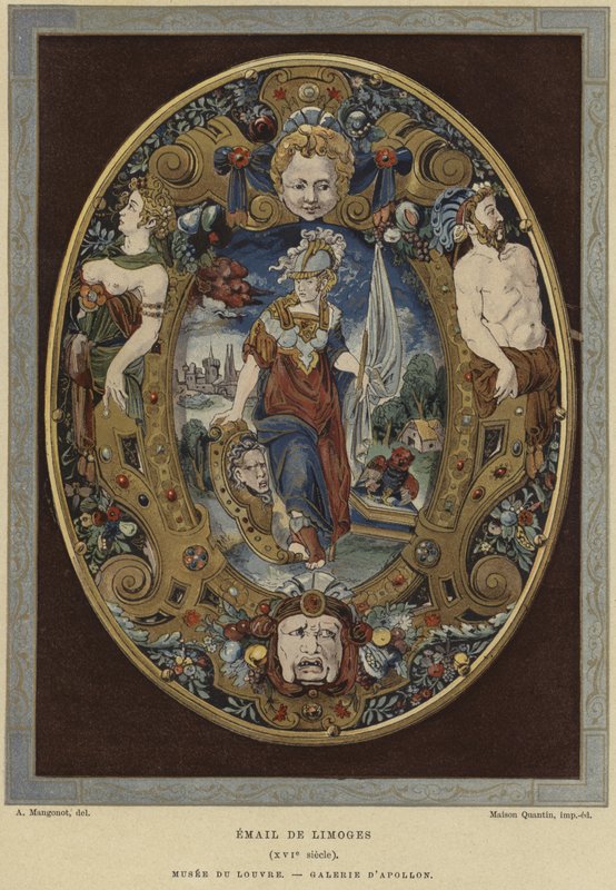 Limoges smalt, 16. století od French School